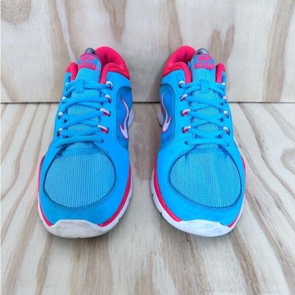 Nike - Flex Trainer 4 - Running Shoes - Blue/Pink - Women's - 10 - 643083-400 - Picture 2 of 9